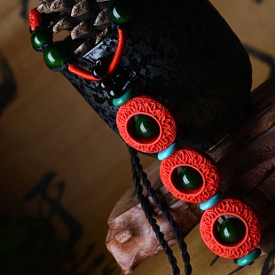 原创新款藏风天眼长款毛衣链